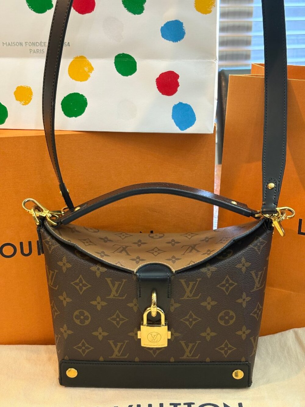 Louis Vuitton Reverse Monogram Bento Box TAG BAR CODE INCLUDED